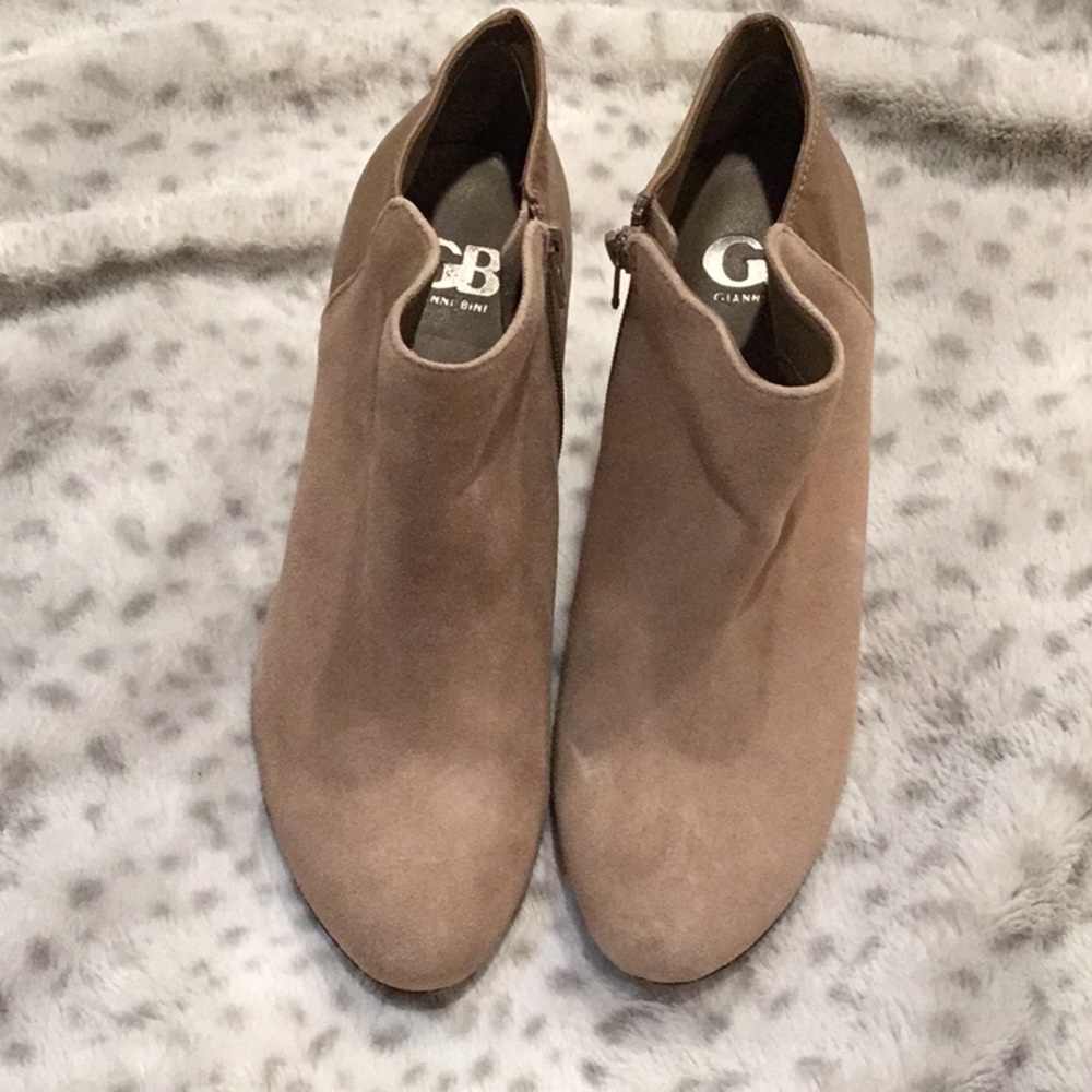 Light tan booty boots